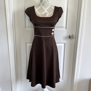 Orsay vintage fit and flare dress with satin accents